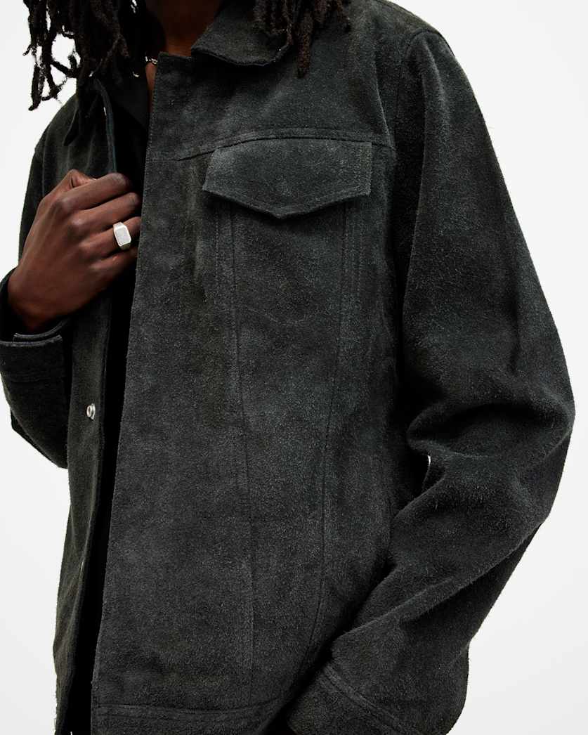 Hopper Suede Trucker Jacket