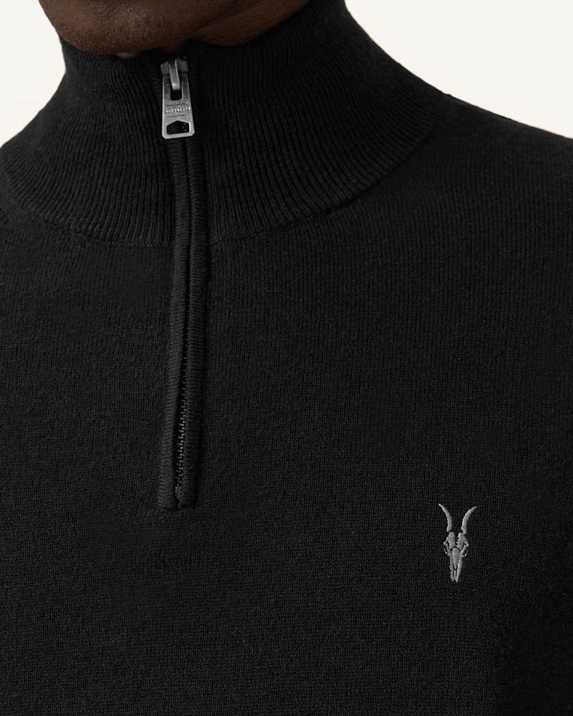 Kilburn Zip Funnel Neck Ramskull Jumper