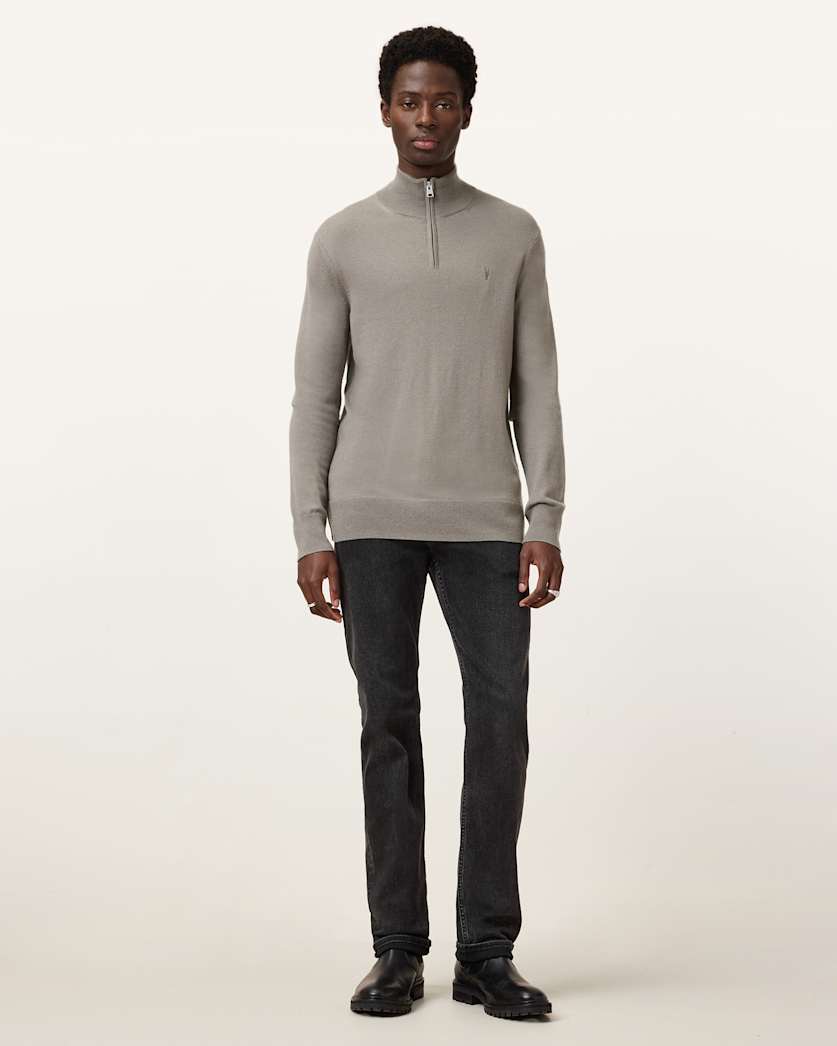 Kilburn Zip Funnel Neck Ramskull Jumper