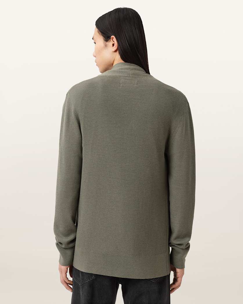 Mode Merino Wool Ramskull Open Cardigan