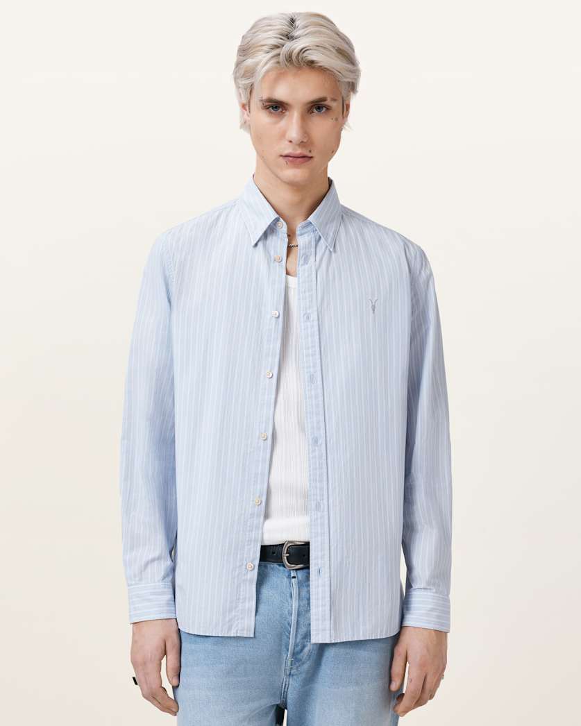 Saint Long Sleeve Ramskull Cotton Shirt