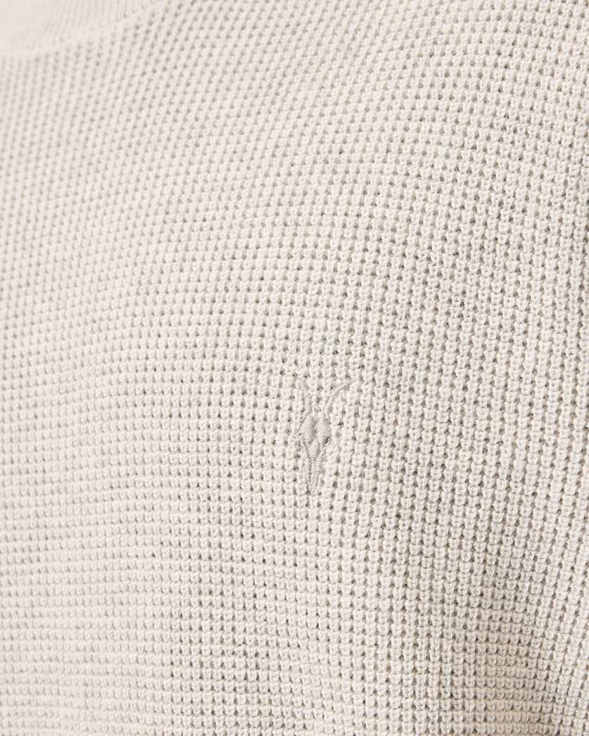 Aspen Waffle Texture Crew Neck Ramskull Jumper