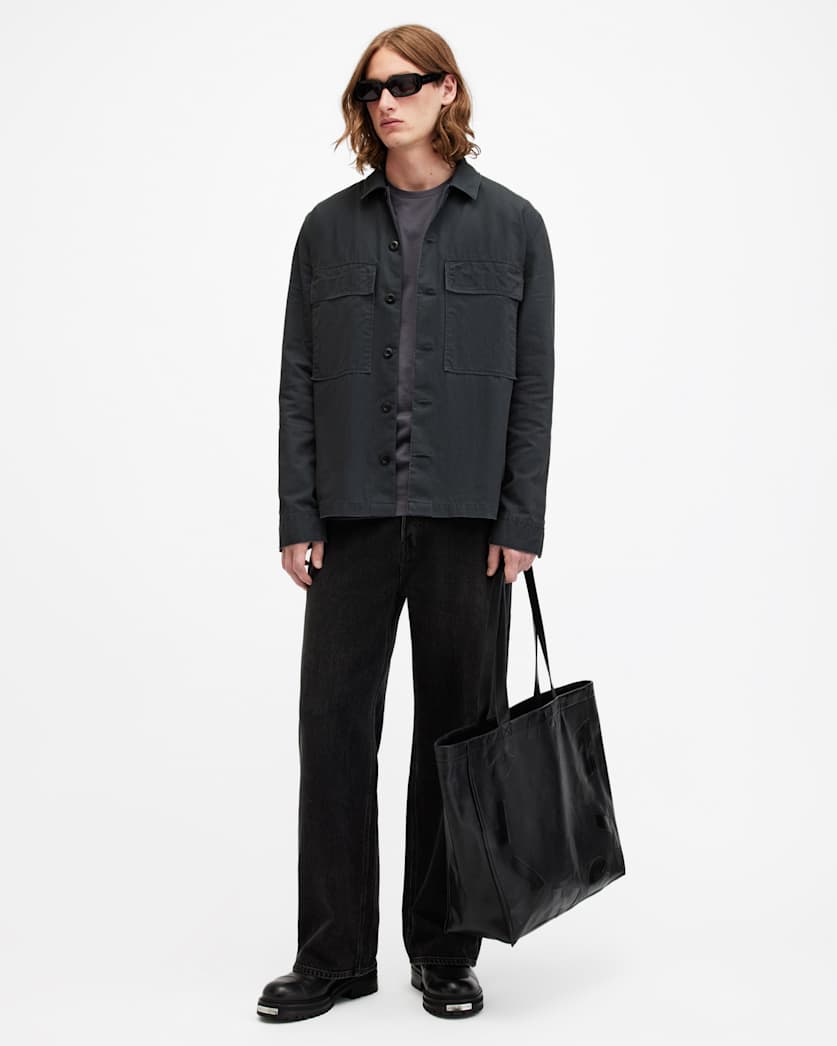 Sanpha Relaxed Fit Herringbone Shirt