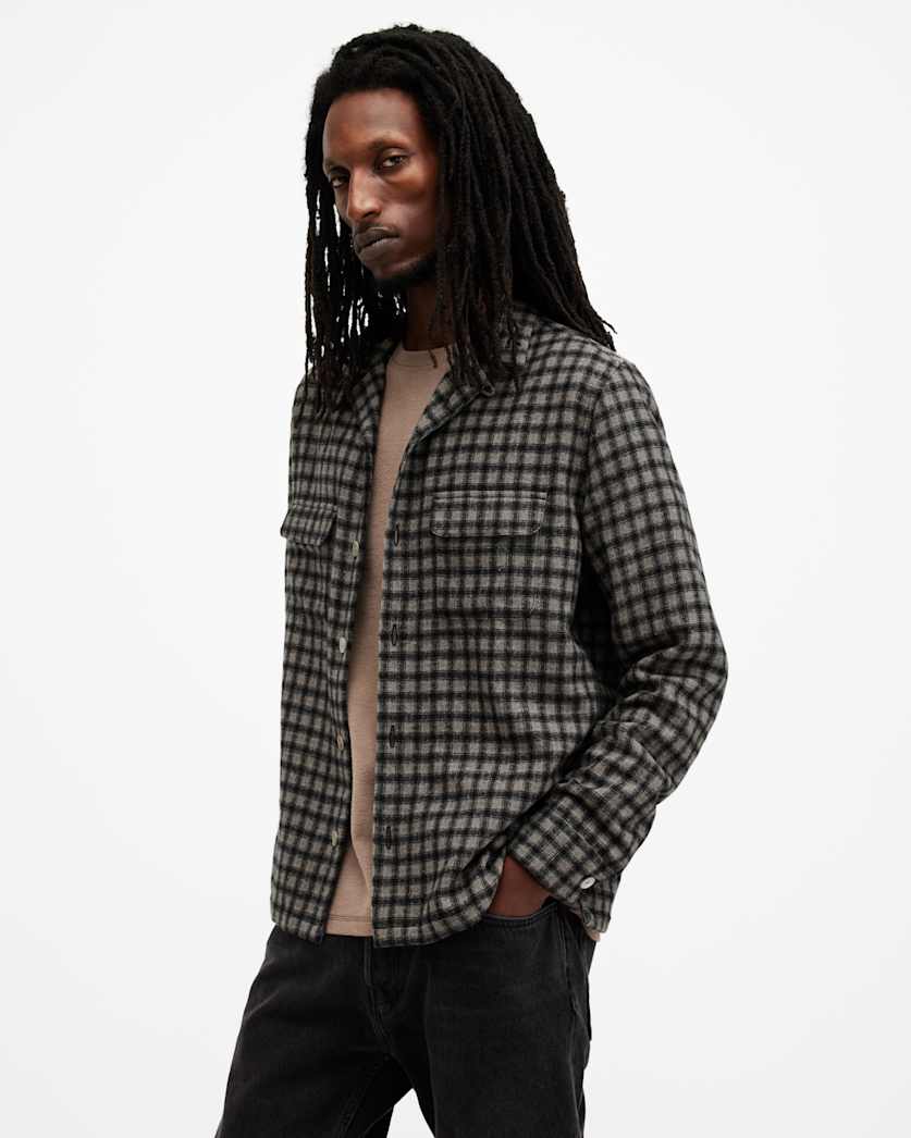 Alkame Checked Relaxed Fit Shirt