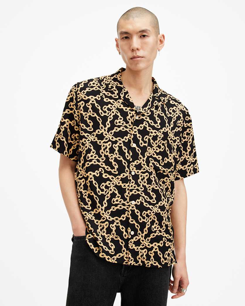 Links Printed Relaxed Fit Shirt