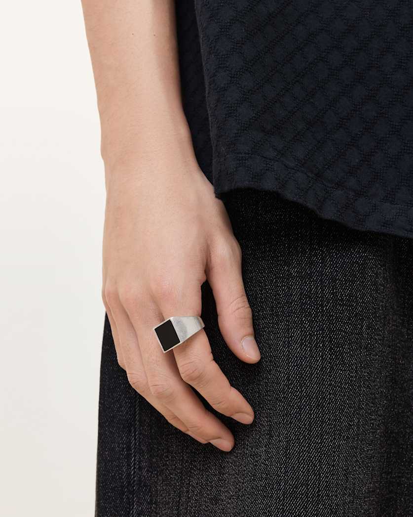 Aaron Sterling Silver Stone Ring