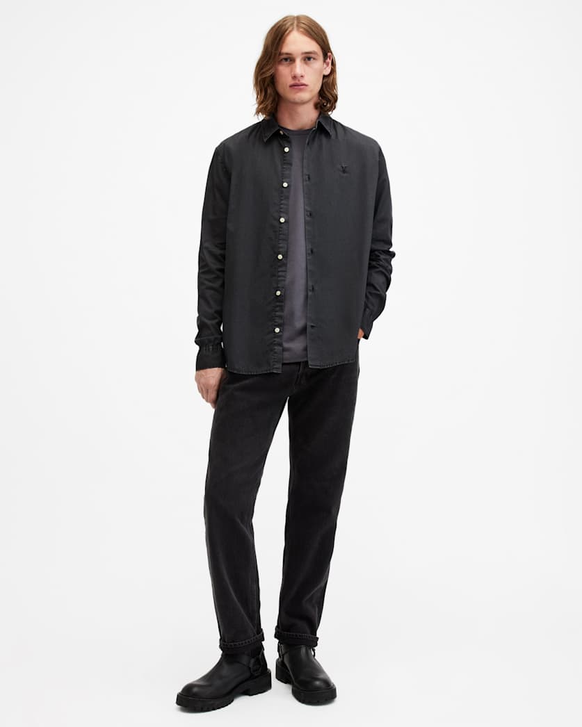 Tahoe Ramskull Garment Dyed Relaxed Fit Shirt