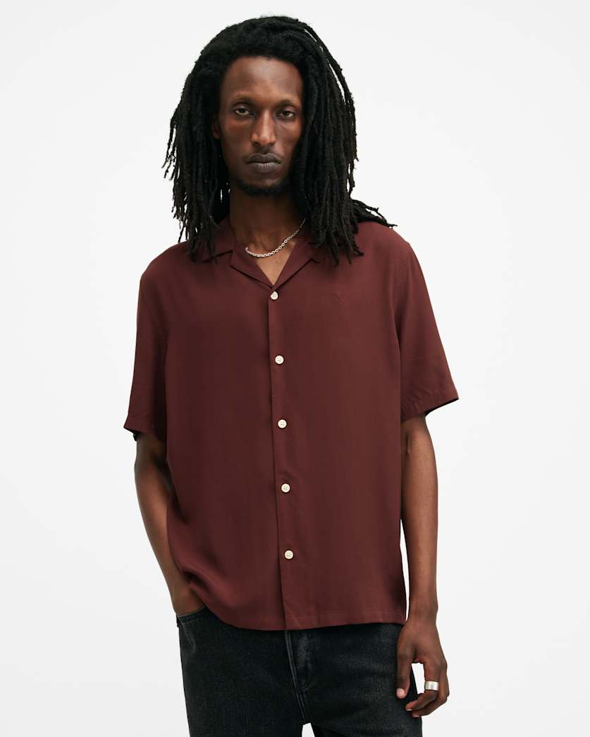 Venice Revere Collar Ramskull Shirt
