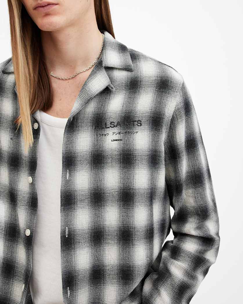 Underground Logo Check Long Sleeve Shirt