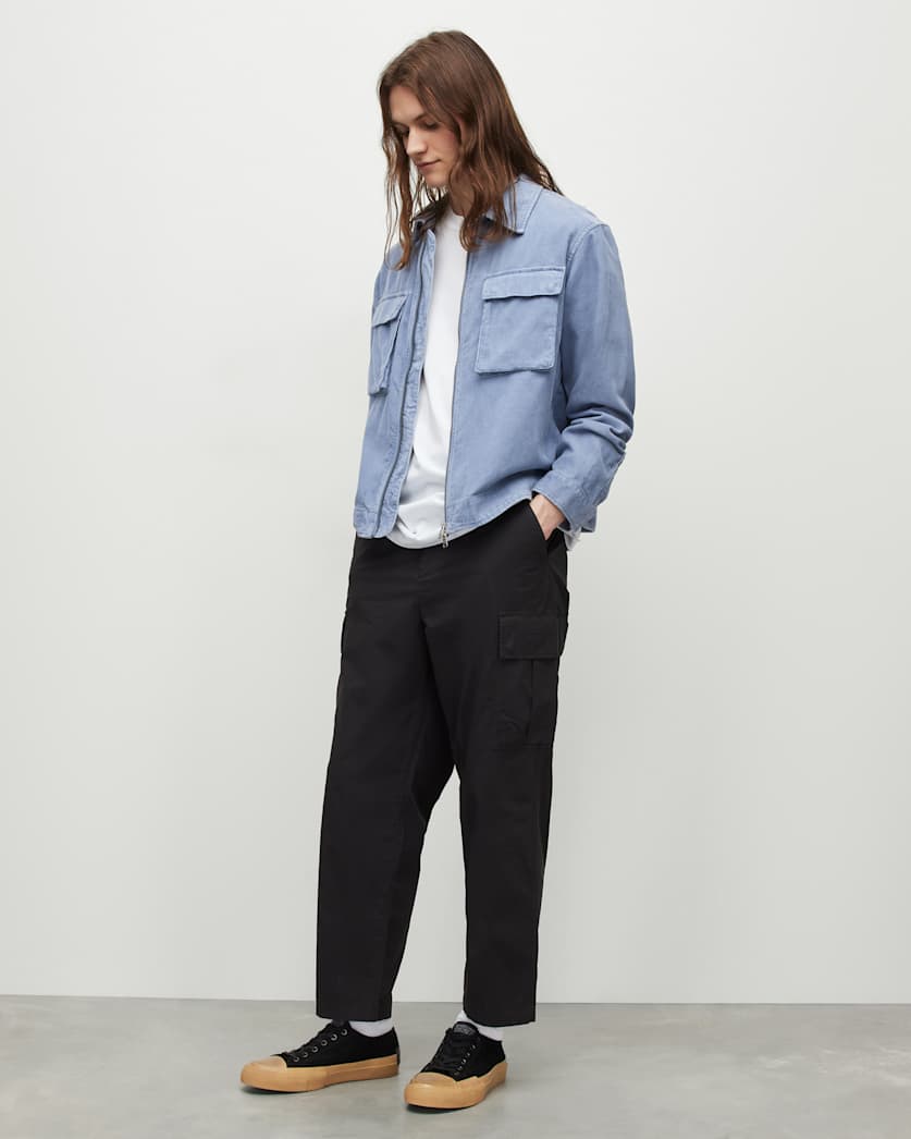 Clifton Corduroy Cropped Zip Up Jacket
