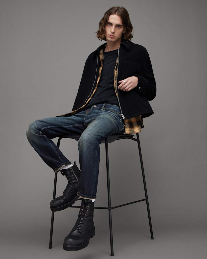 Dean Slim Fit Cropped Denim Jeans