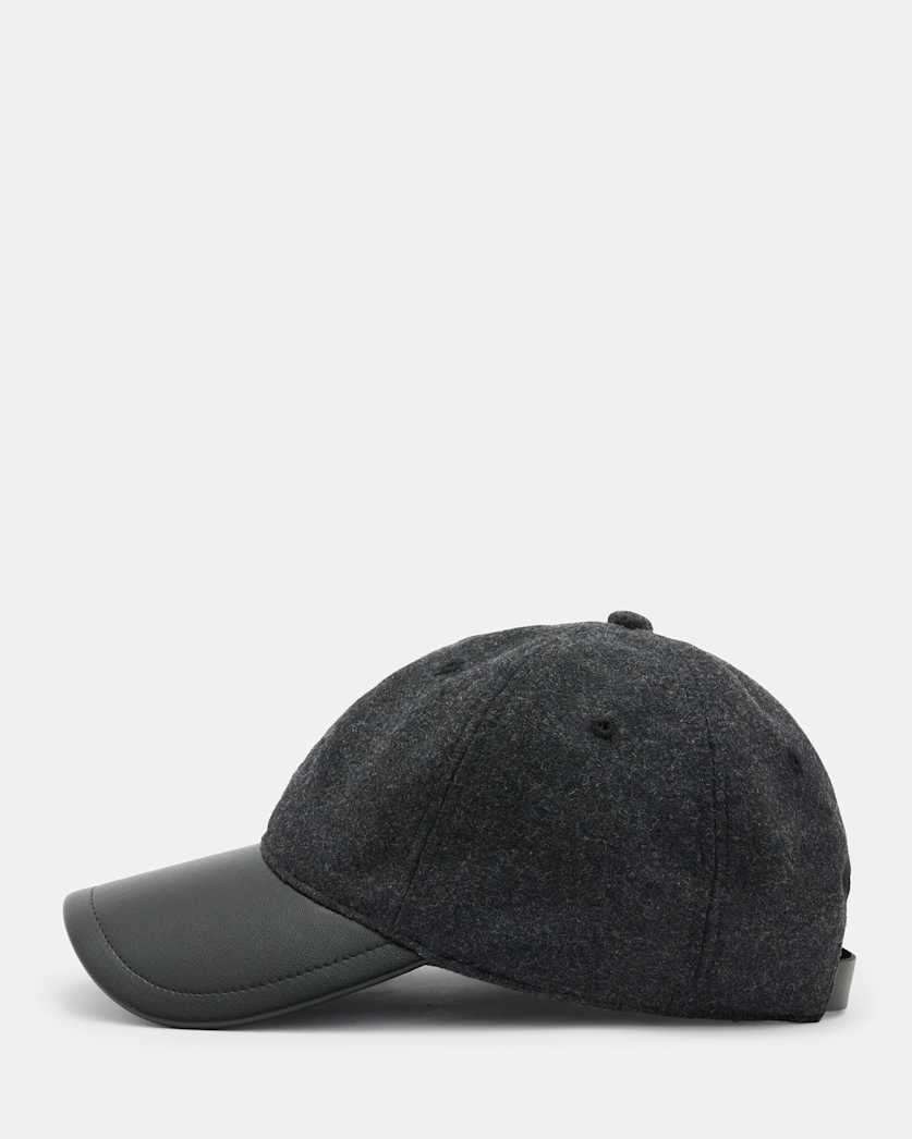 State Wool Leather Logo Baseball Cap
