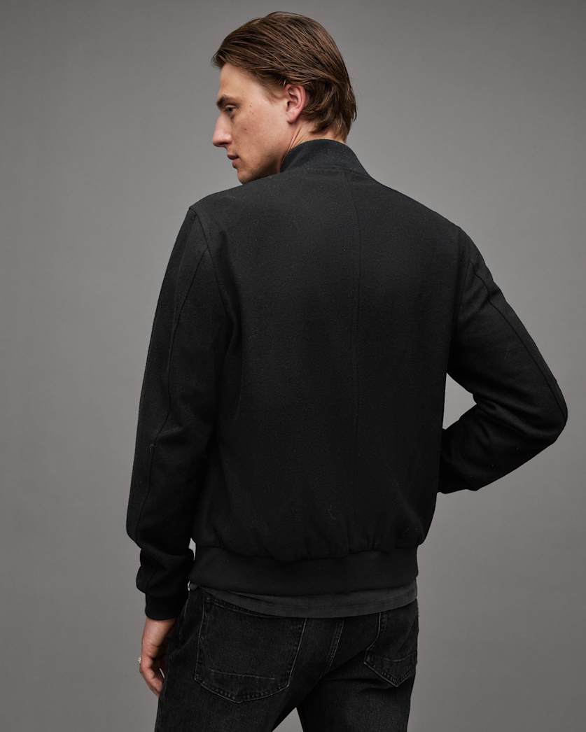 Bardsley Wool Mix Ramskull Bomber Jacket