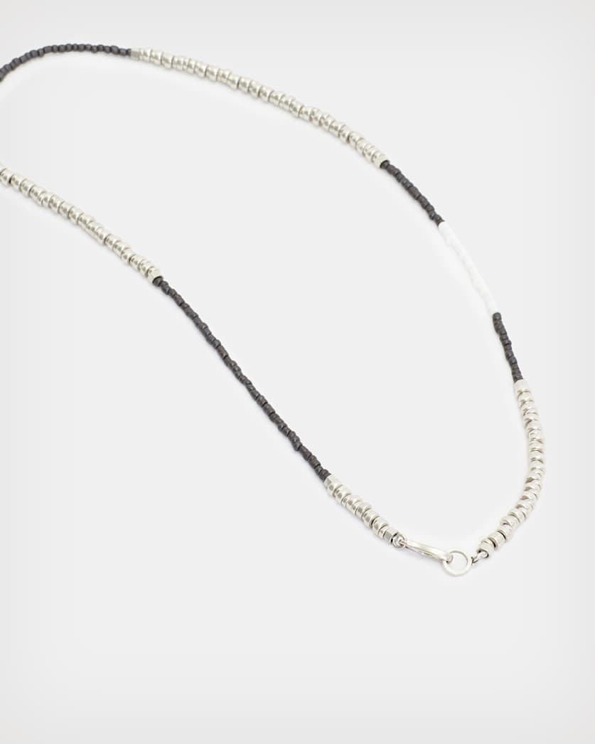 Brooks Sterling Silver Bead Necklace