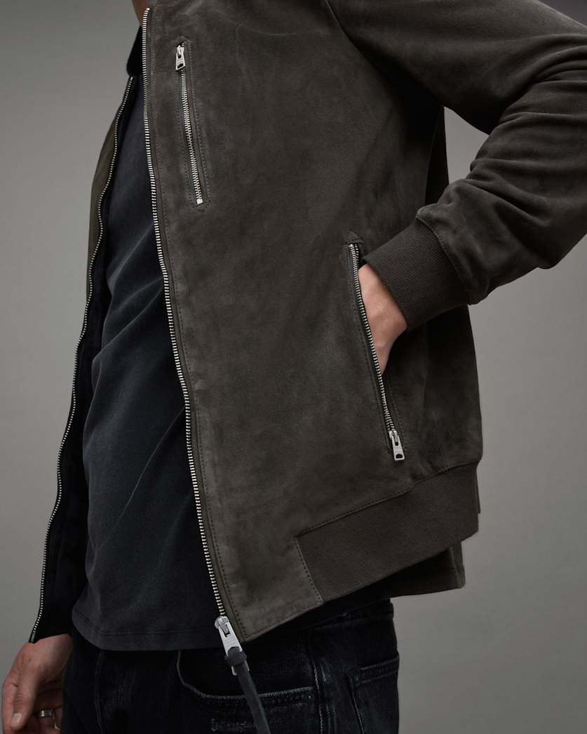 Kemble Suede Bomber Jacket