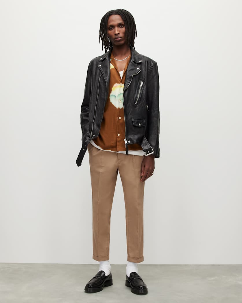 Tallis Slim Fit Cropped Trousers