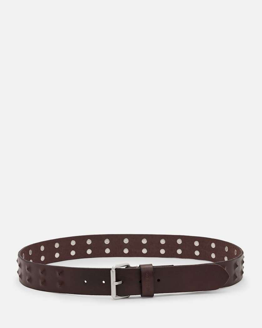 Harrison Covered Studded Leather Belt