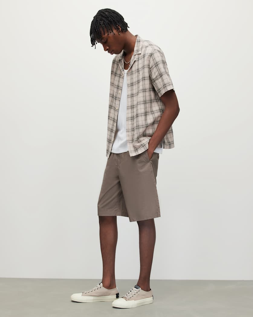 Serra Linen Blend Checked Relaxed Shirt