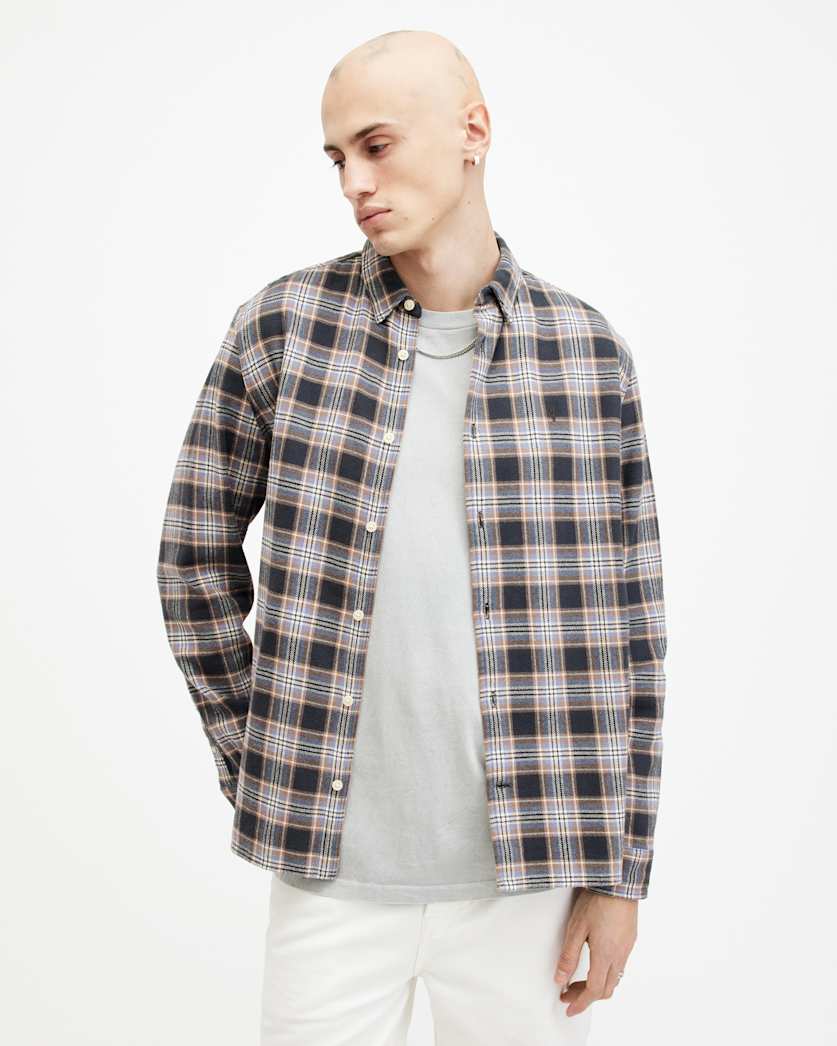 Ventana Checked Relaxed Fit Shirt