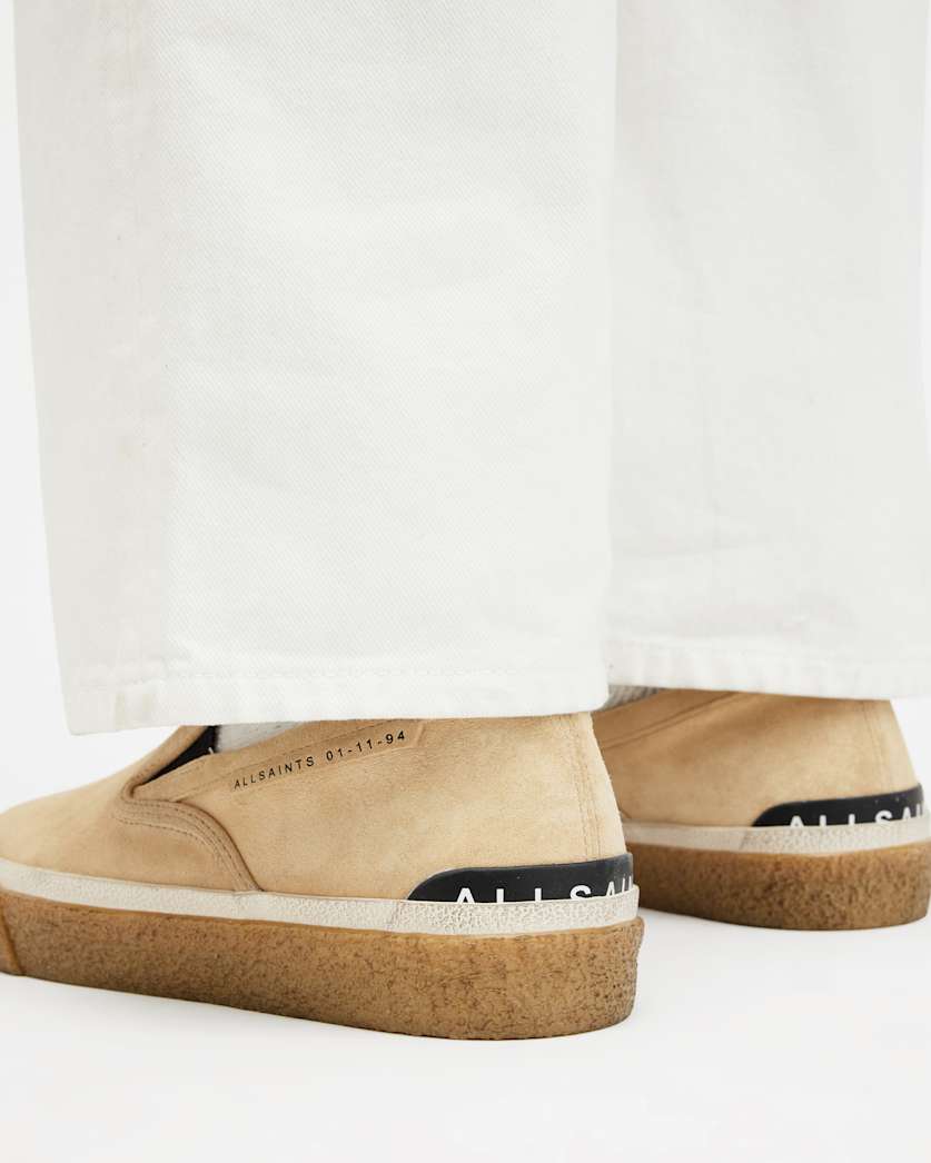 Navaho Suede Slip On Trainers