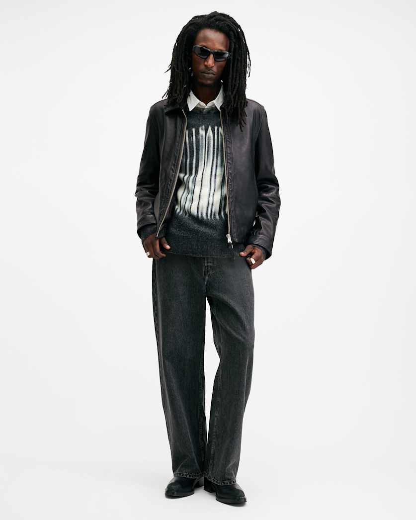 Erol Zip Up Leather Jacket