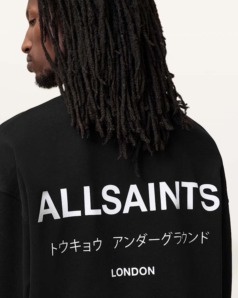 Underground Oversized Fit Polo Neck Sweatshirt