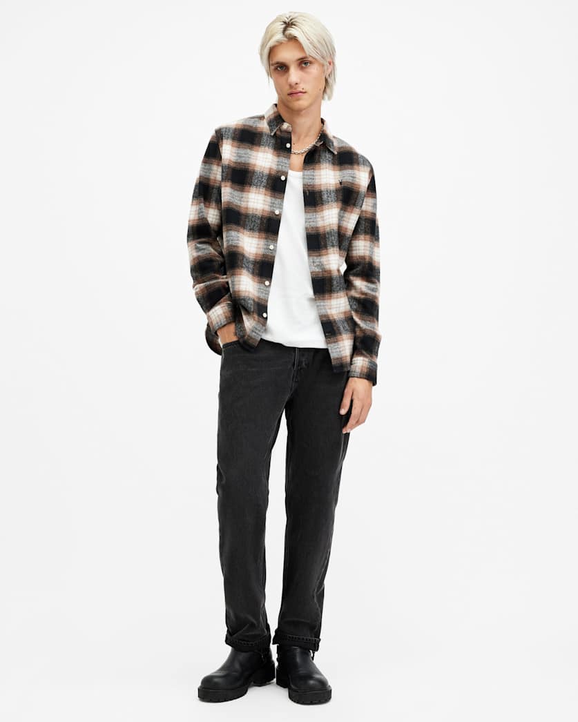 Mercy Checked Relaxed Fit Ramskull Shirt