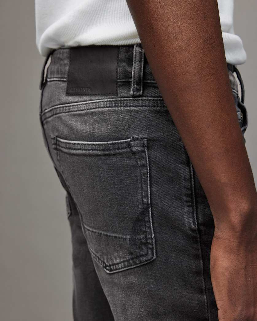 Cigarette Skinny Damaged Denim Jeans