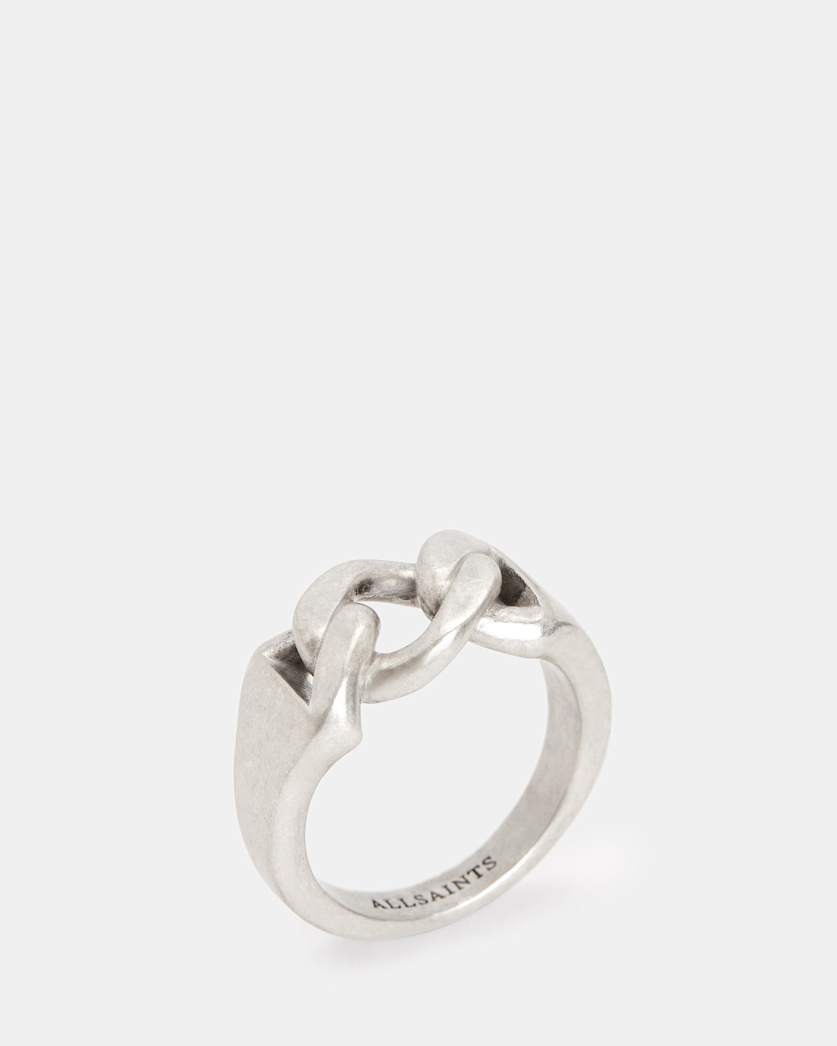Jay Sterling Silver Curb Chain Ring