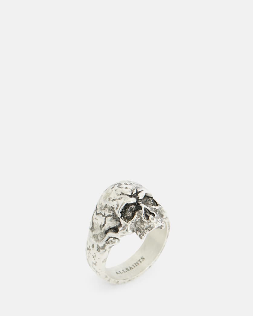Moonskull Sterling Silver Signet Ring