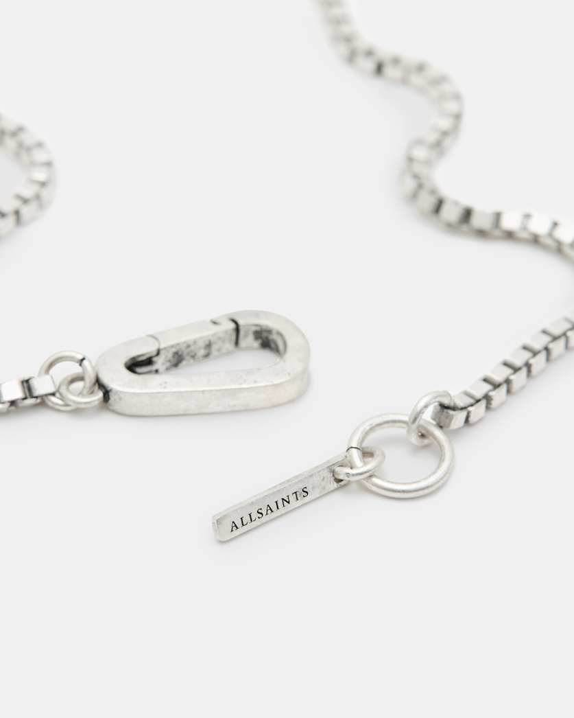 Horseshoe Pendant Box Chain Necklace
