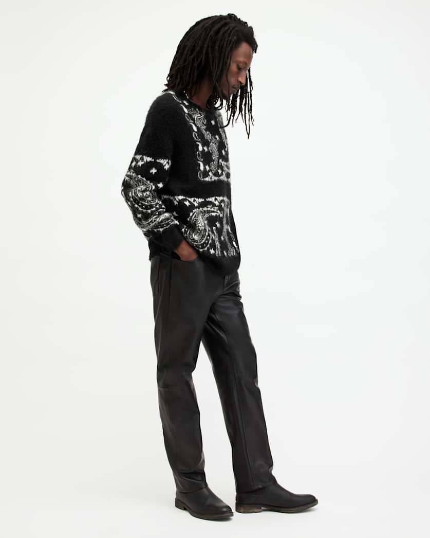 Bandana Paisley Jacquard Brushed Jumper
