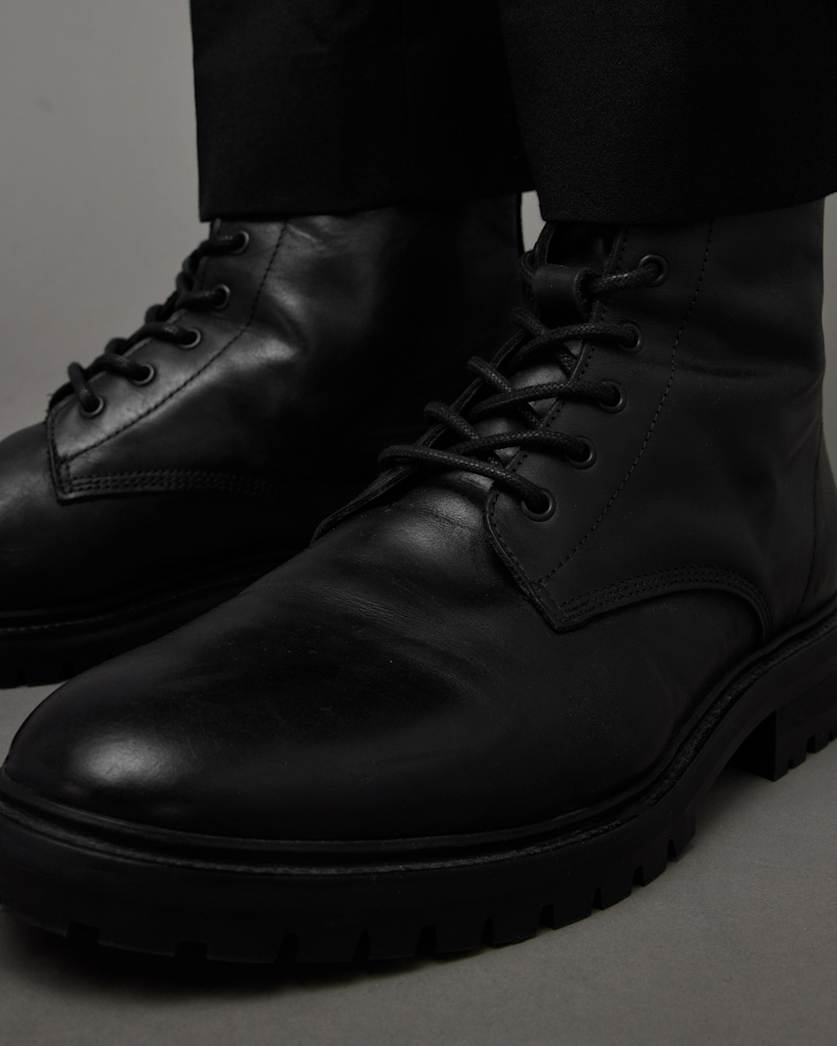Tobias Lace Up Leather Boots