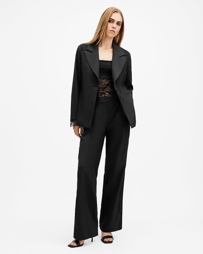 Lacey Lace Trim Trousers