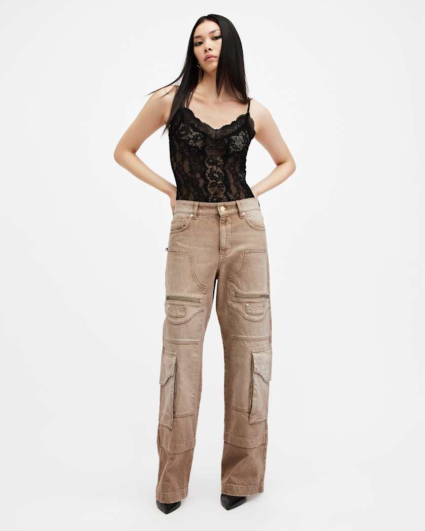 Monica V-Neck Lace Bodysuit