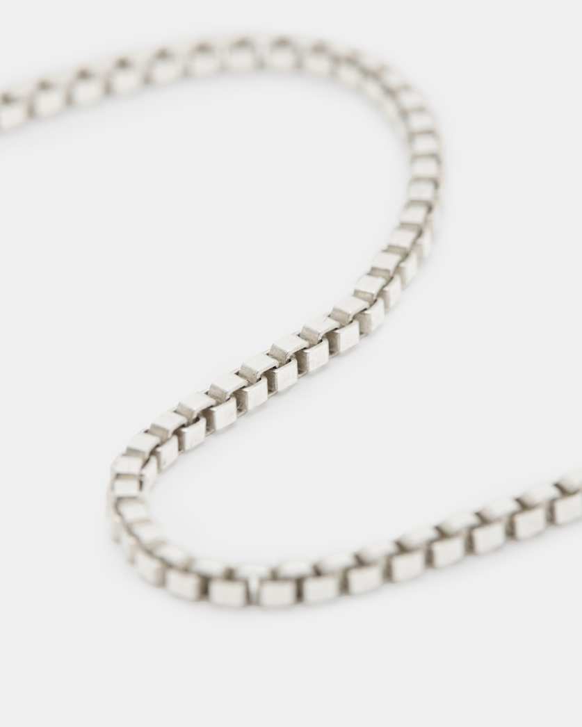 Box Chain Fine Sterling Silver Bracelet
