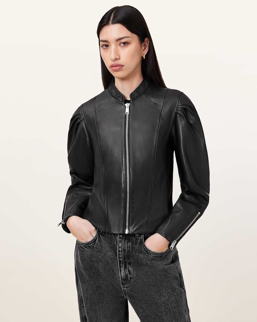 Rayna Leather Biker Jacket
