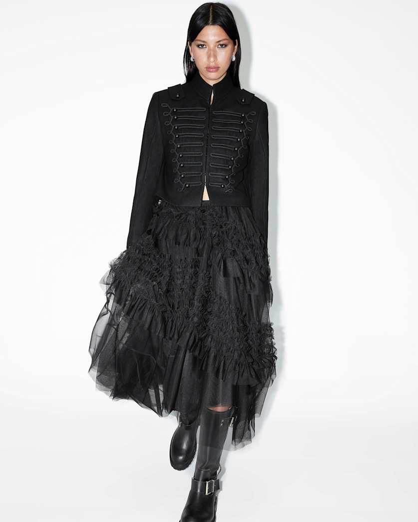 Rummy Cropped Wool Blend Jacket
