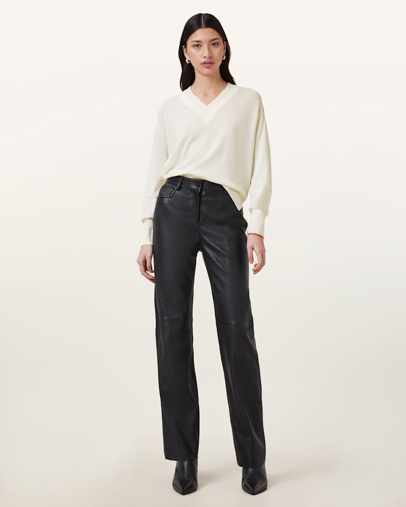 Julieana V Neck Wool Jumper