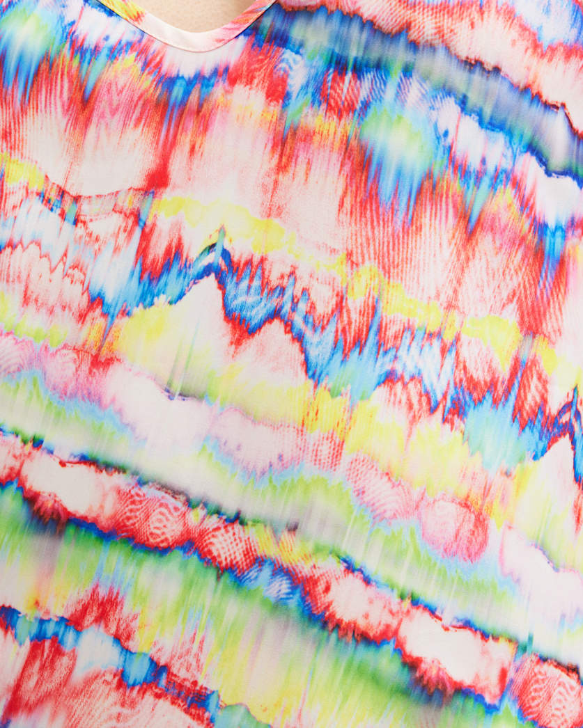 Bryony Rainbow Print Midi Slip Dress