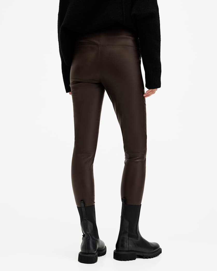 Cora High-Rise Leather Leggings