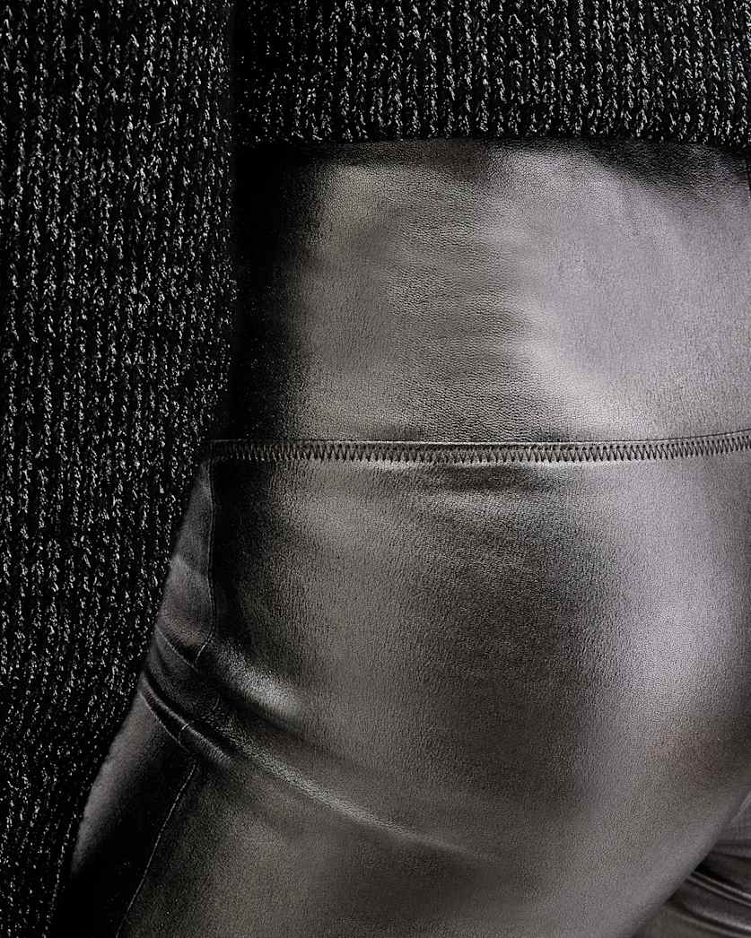 Cora High-Rise Leather Leggings