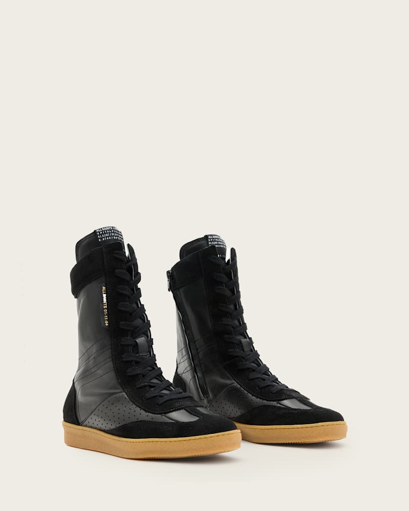 Louise Leather High Top Trainers