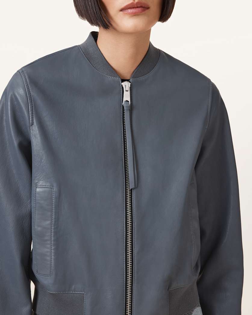 Orten Leather Bomber Jacket