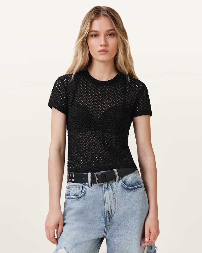 Karma Crochet Stevie Slim Fit T-Shirt