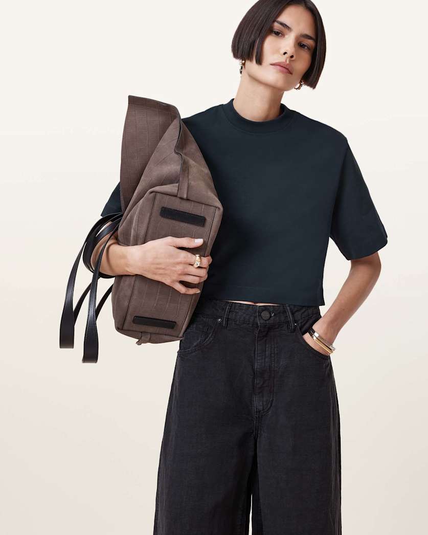 Lottie Crew Neck Cropped T-Shirt