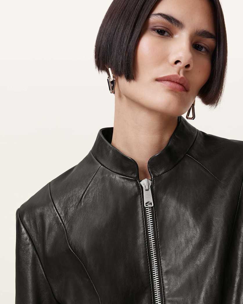 Sadler Slim Fit Leather Jacket