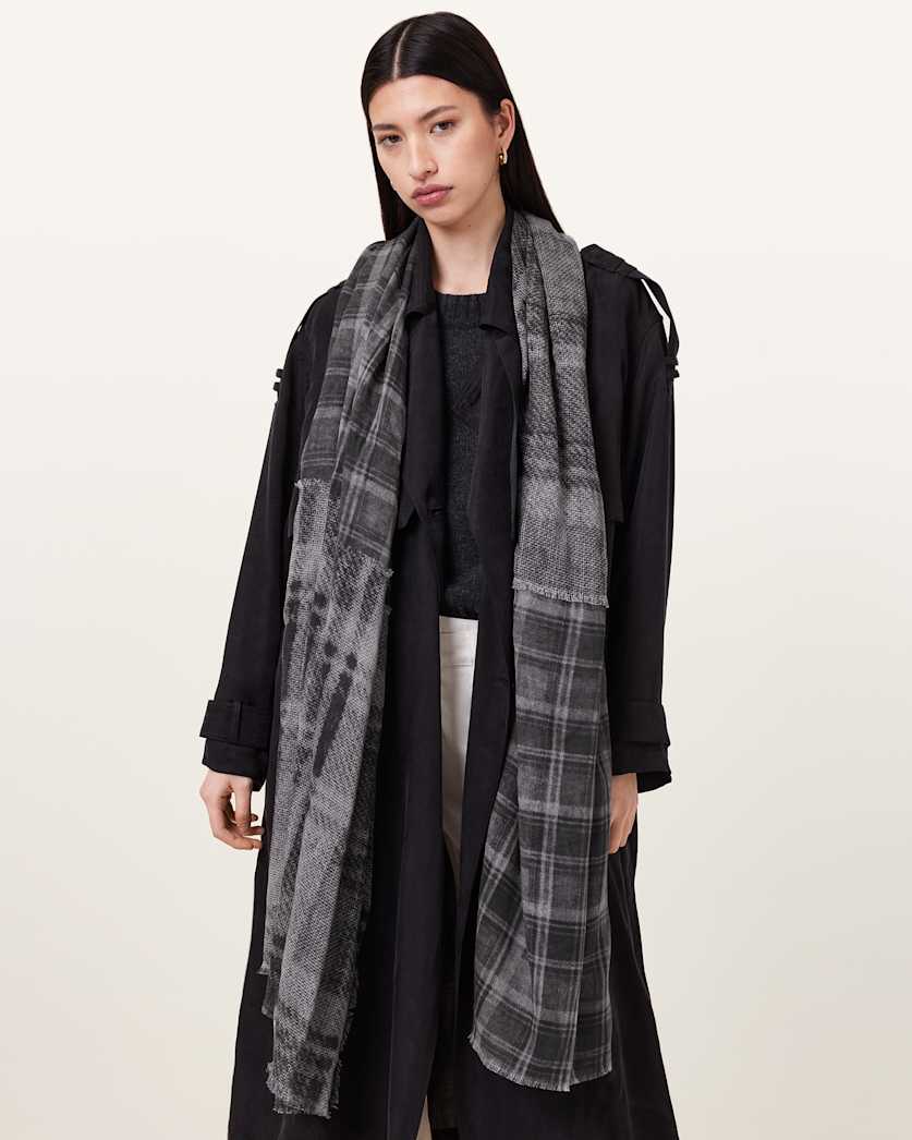 Rumi checked scarf