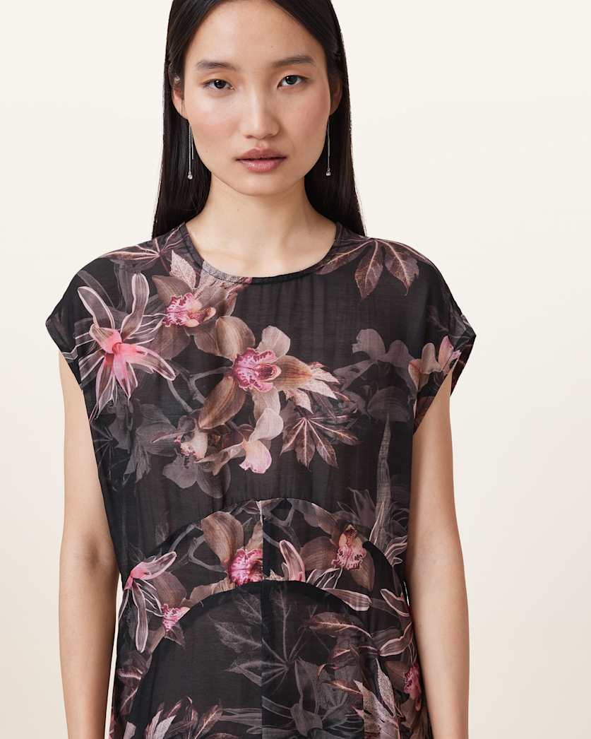 Arwen Floral Print Maxi Dress