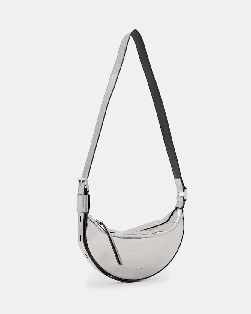 Half Moon Leather Crossbody Bag
